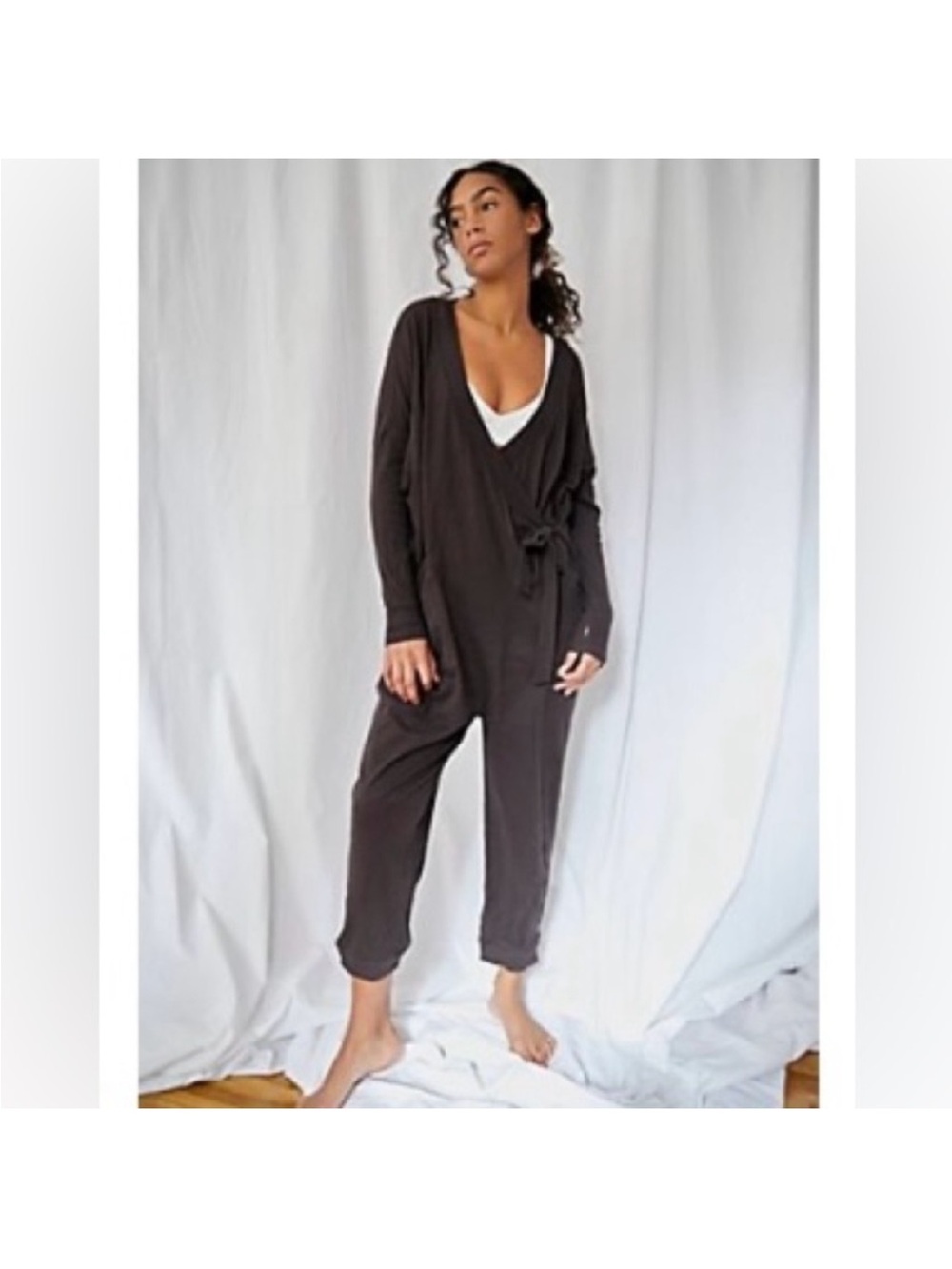 Intimately Free People That's a wrap Jumpsuit Women M Black